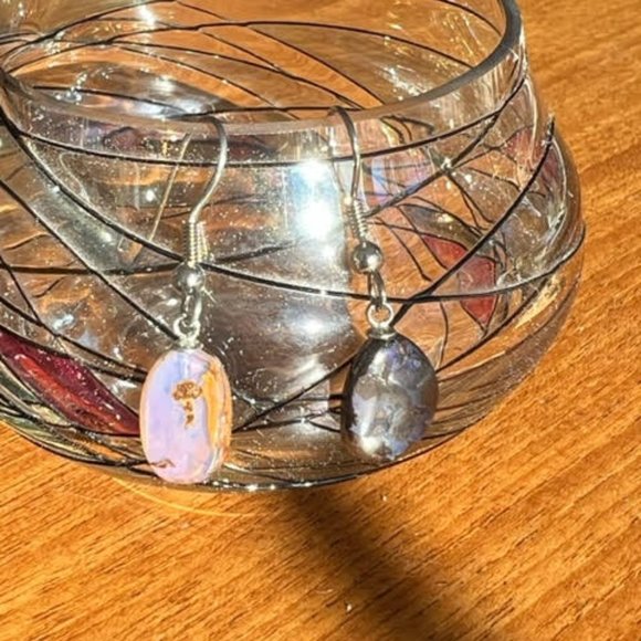 Boulder Opal Earrings - Picture 5 of 5